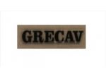 BAF90-0009518 ADESIVO LOGO PORTELLONE POSTERIORE NERO  GRECAV  EKE LM4 LM5