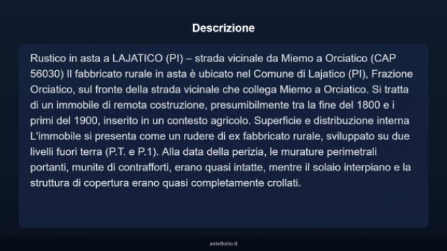 Immobile in asta di 70 m² in vendita a Lajatico - Foto 3