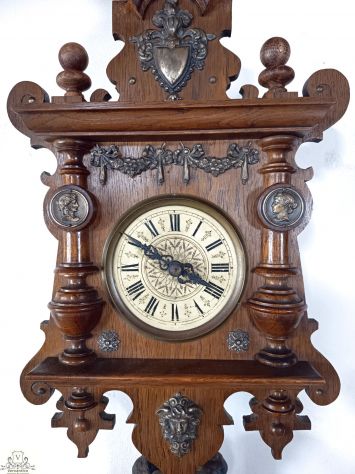 176357 Antico orologio a pendolo foresta nera del XIX secolo - Foto 6