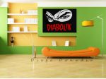 Quadro moderno Occhi Diabolik dipinto a mano