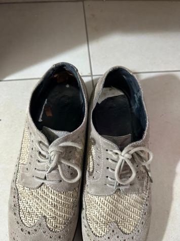 Scarpe Stringate Uomo in Camoscio e Intreccio – Stile Brogue Elegante/Casual - Foto 3
