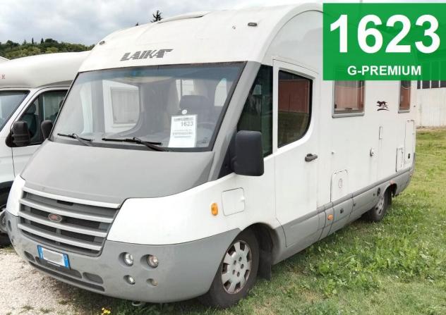 MOTORHOME LAIKA DUCATO DINETTE TRASVERSALE BASCULANTE GARAGE CLIMATIZZATORE FOTOVOLTAICO CAMPEGGIO CAMPER USATI GENERALI 1623