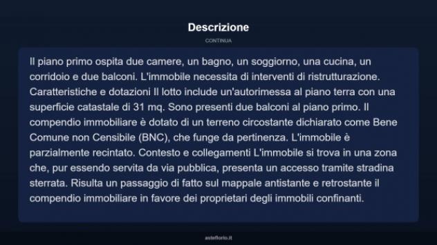 Immobile in asta di 176 m² con più di 5 locali e box auto in vendita a Rivarossa - Foto 6