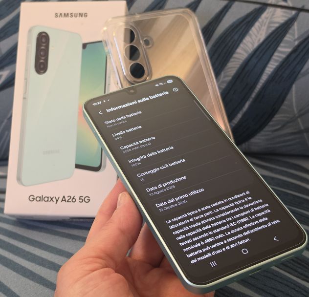 Samsung Galaxy A26 5G Mint Garanzia Ottobre 2027 - Foto 3