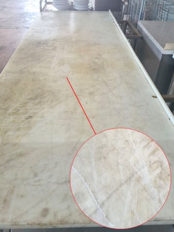 piano in teflon da macelleria usato - Foto 2