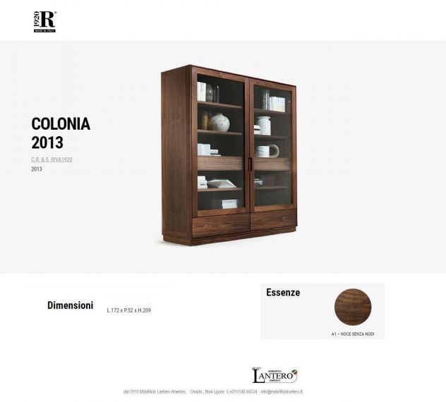 credenza VETRINA LIBRERIA COLONIA 2013 design RIVA - Foto 2