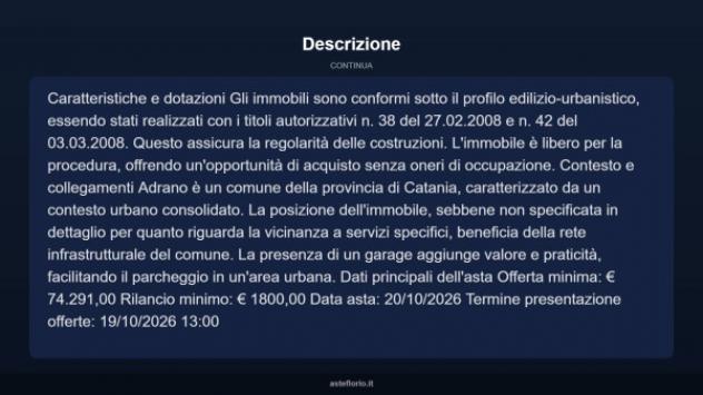 Immobile in asta di 80 m², box auto in vendita a Adrano - Foto 11