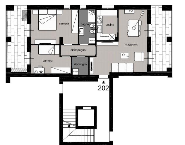 Appartamento in vendita a Poggibonsi 81 mq Rif: 1322159 - Foto 6