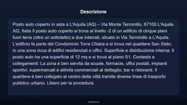 Immobile in asta di 12 m² in vendita a L'Aquila - Foto 3