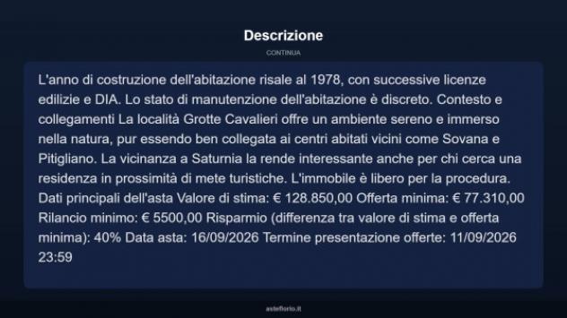 Immobile in asta di 106 m² in vendita a Sorano - Foto 12