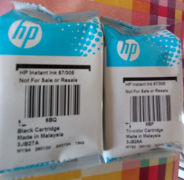 VENDO 2 CARTUCCE HP PER STAMPANTE