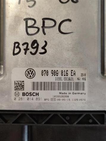 CENTRALINA MOTORE VOLKSWAGEN Transporter T5 Serie 070906016EA 0281014891 BPC diesel 2459 (0309) - Foto 2