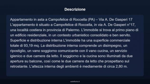 Immobile in asta di 93 m² in vendita a Campofelice di Roccella - Foto 4