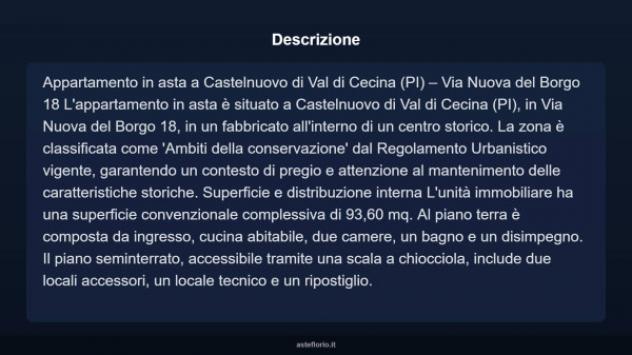 Immobile in asta di 93 m² in vendita a Castelnuovo di Val di Cecina - Foto 12