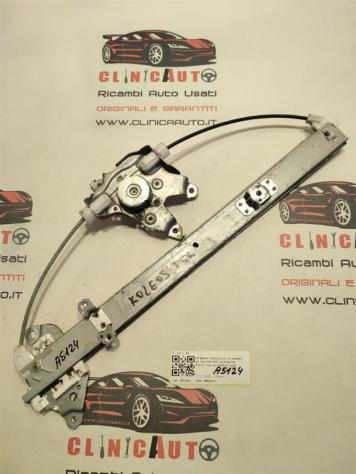 MECCANISMO ALZAVETRO POST. SX RENAULT Koleos 1° Serie 82701JY-RL M9R833 (08)