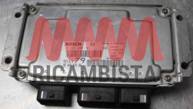 0261207477 9648482980 Peugeot 206 1.6i centralina motore Bosch
