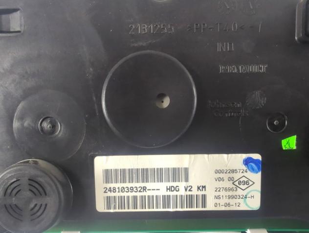 248103932R QUADRO STRUMENTI CONTACHILOMETRI DACIA LODGY SW 1.5 D 79KW 5P (2012) RICAMBIO USATO - Foto 5
