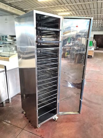 carrello inox chiuso a 20 vani usato - Foto 4