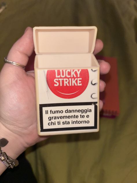 PORTA PACCHETTO SIGARETTE EDIZIONE LIMITATA IN GOMMA ANNI 2000/05”LUCKY STRIK - Foto 9