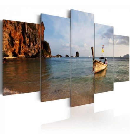 Quadro Con Una Barca Cm. 100x50 E 200x100 - ARREDALACASA