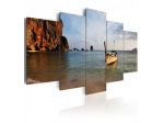 Quadro Con Una Barca Cm. 100x50 E 200x100 - ARREDALACASA
