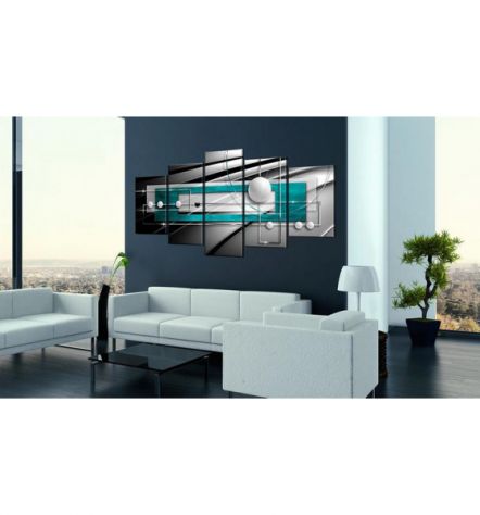 Quadro Multisfera Turchese 100x50 E 200x100 ARREDALACASA - Foto 2
