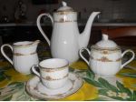 Servizio da caffè di porcellana finissima Embossed