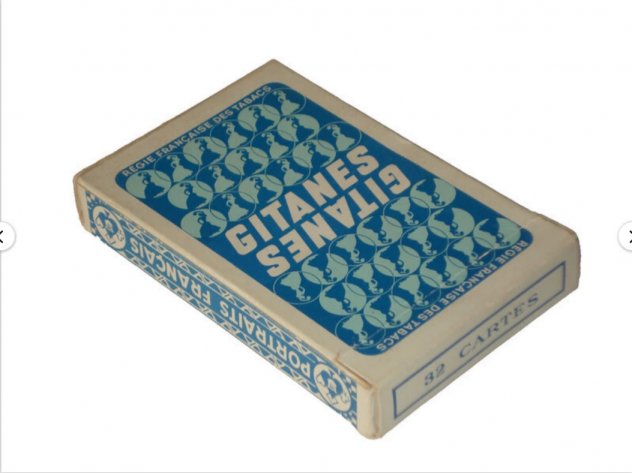 mazzo di 32 carte da gioco per poker bridge originale vintage GITANES ottimo - Foto 7