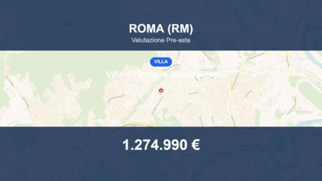 Immobile in asta di 420 m² con più di 5 locali e box auto in vendita a Roma