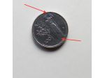 MONETA DA 100 LIRE PICCOLO REPUBBLICA ITALIANA DEL 1992 - DIFETTO DI CONIO -