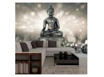 Fotomurale Adesivo Con Buddha Arredalacasa Versione Silver