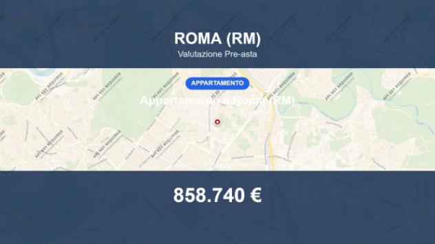 Immobile in asta di 185 m², box auto doppio in vendita a Roma