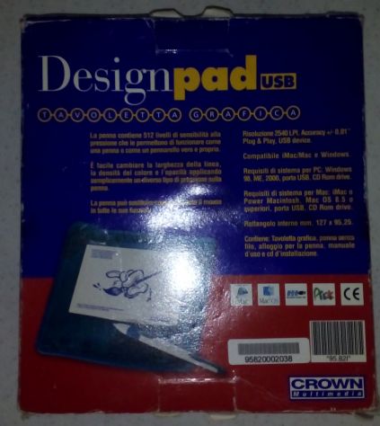 Tavoletta Grafica USB Crown per pc o atri dispositivi completa di tutto auto-ist - Foto 4
