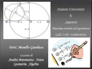 LEZIONI RIPETIZIONI di FISICA MATEMATICA GEOMETRIA ALGEBRA - PORTICI