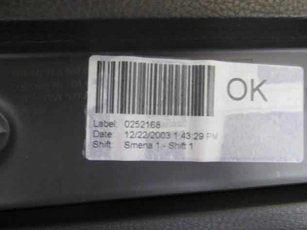 PANNELLO PORTA ANTERIORE DESTRA VOLKSWAGEN TOUAREG 2.5 D 128KW 5M 5P (2004) RICAMBIO USATO 0252168 7L6867012ESNUM - Foto 2