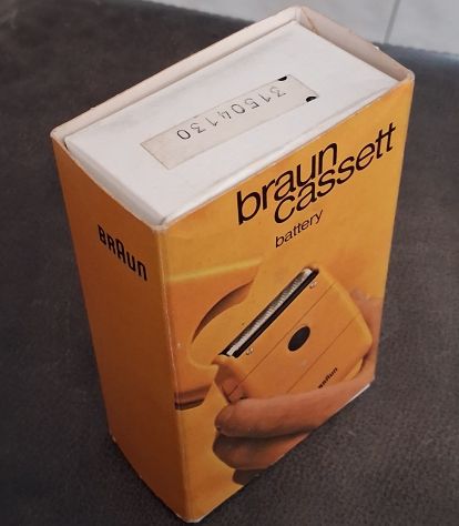 Rarissimo rasoio design Florian Seiffert a batteria- BRAUN Cassett 5