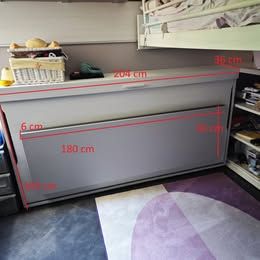 Cameretta Doimo Cityline letto a soppalco, letto a scomparsa con scrivania,boise - Foto 5