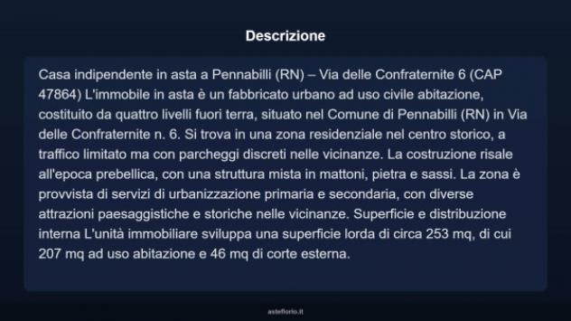 Immobile in asta di 207 m² in vendita a Pennabilli - Foto 3