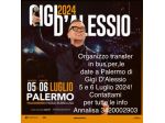 Gigi D’Alessio a Palermo il 5 e il 6 Luglio 2024