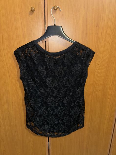 TOP/CANOTTIERA IN OTTIME CONDIZIONI,IN PIZZO NERO,MARCA”CALLIOPE”ORIGINALE,DA DO - Foto 6