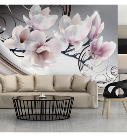 Fotomurale Adesivo Con Le Magnolie Chiare ARREDALACASA