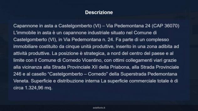Immobile in asta di 1324 m² in vendita a Castelgomberto - Foto 7