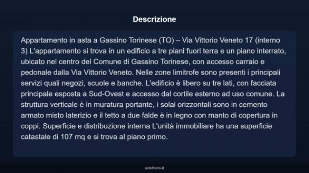 Immobile in asta di 107 m² in vendita a Gassino Torinese - Foto 17
