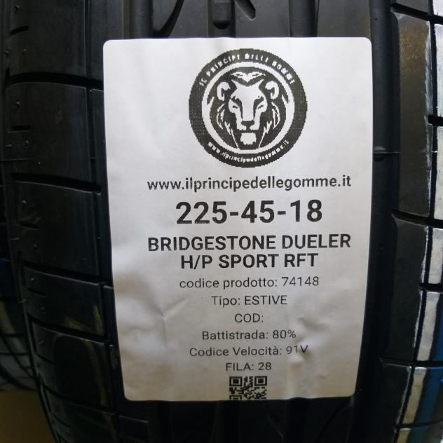 2 GOMME 225 45 18 BRIDGESTONE A74148 - Foto 2