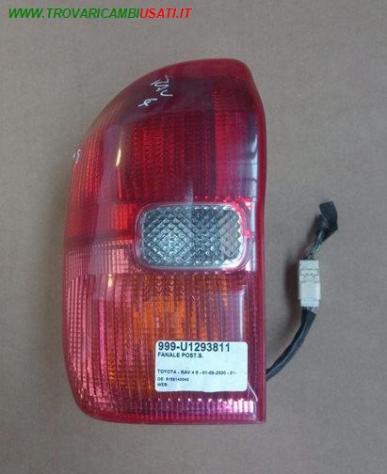 FANALE POST. SX 999-U1293811 Parti elettriche  Fanaleria  Fanali  Fanale post. sx. TOYOTA - RAV 4 II - 2000  2005