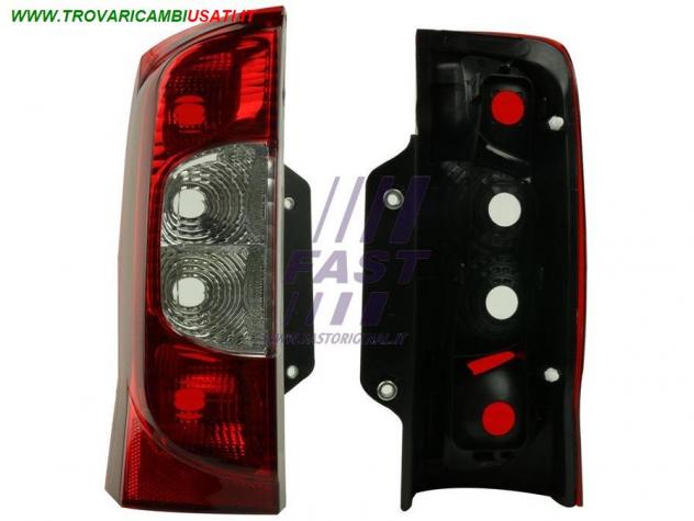 FANALE POSTERIORE FIAT FIORINO 07 SX COMBI PORTELLO FT86381 Parti elettriche  Fanaleria  Fanali  Fanale post. sx. CITROEN - NEMO FURGONE - 2007  2016,
