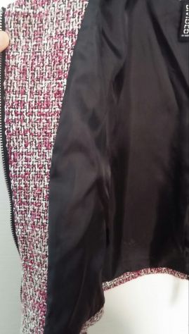 GIACCA TESSUTO BOUCLE’ ROSA/BIANCO - Foto 8