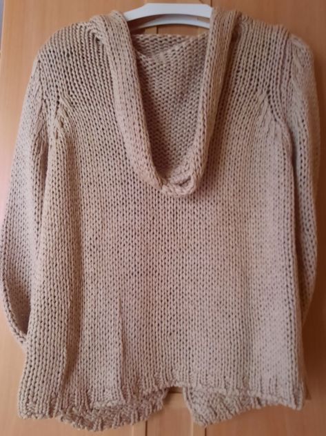CARDIGAN IN COTONE CON CAPPUCCIO DONNA - Foto 5