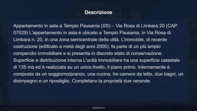 Immobile in asta di 135 m² con più di 5 locali in vendita a Tempio Pausania - Foto 18