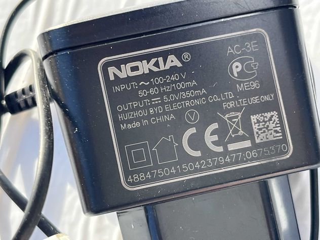 NOKIA AC-3E CHARGER CARICA BATTERIA  Original - Foto 8